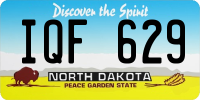 ND license plate IQF629