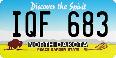 ND license plate IQF683