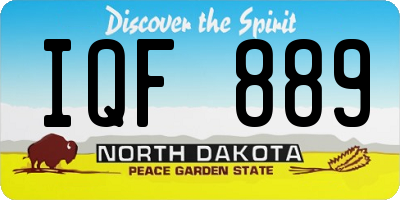 ND license plate IQF889