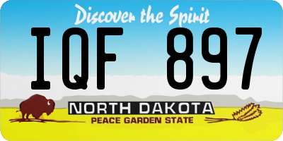 ND license plate IQF897