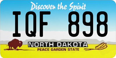 ND license plate IQF898
