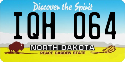 ND license plate IQH064