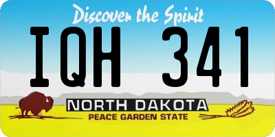 ND license plate IQH341