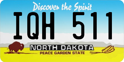 ND license plate IQH511