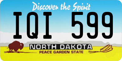 ND license plate IQI599