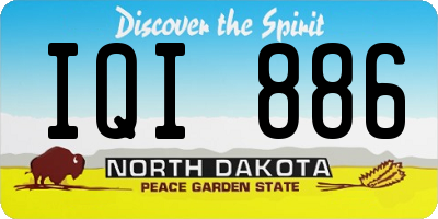 ND license plate IQI886