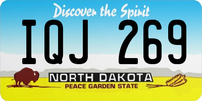 ND license plate IQJ269
