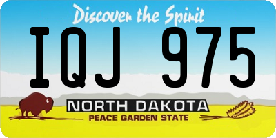 ND license plate IQJ975