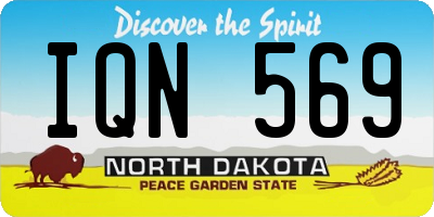 ND license plate IQN569