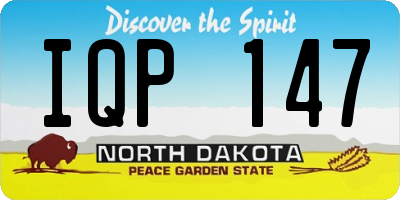 ND license plate IQP147
