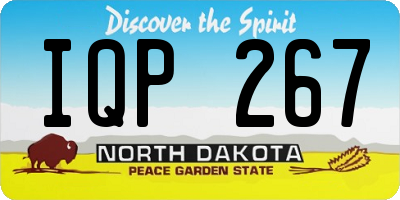 ND license plate IQP267