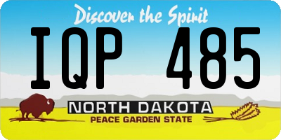 ND license plate IQP485