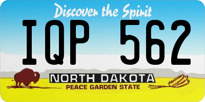 ND license plate IQP562