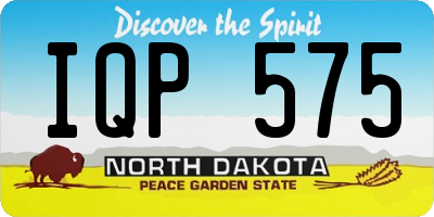 ND license plate IQP575