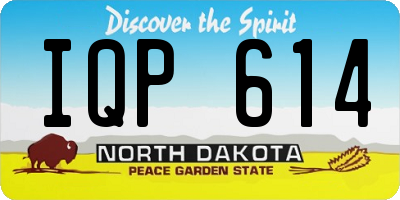 ND license plate IQP614