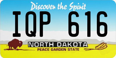 ND license plate IQP616