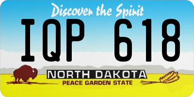 ND license plate IQP618
