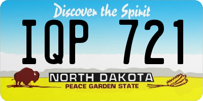 ND license plate IQP721