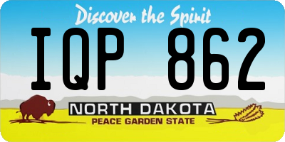 ND license plate IQP862
