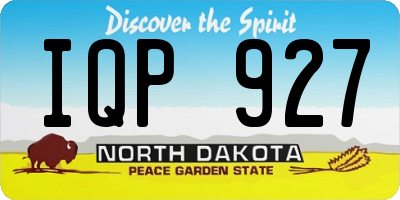 ND license plate IQP927