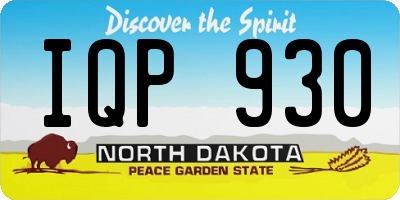 ND license plate IQP930