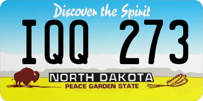 ND license plate IQQ273