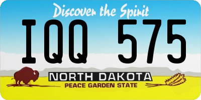 ND license plate IQQ575