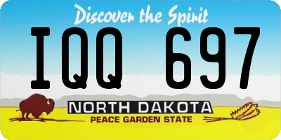 ND license plate IQQ697