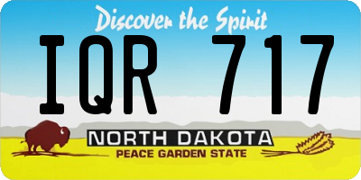 ND license plate IQR717