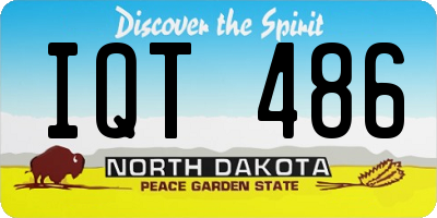 ND license plate IQT486