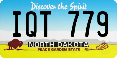 ND license plate IQT779