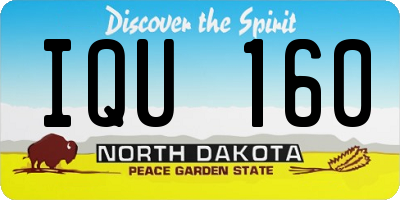 ND license plate IQU160