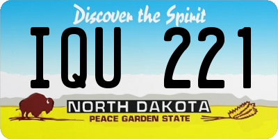 ND license plate IQU221