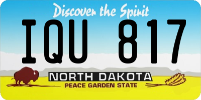 ND license plate IQU817
