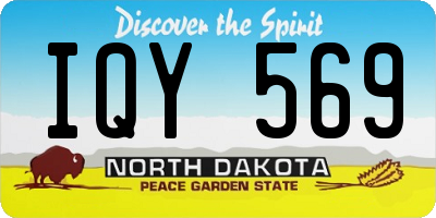 ND license plate IQY569