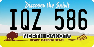 ND license plate IQZ586