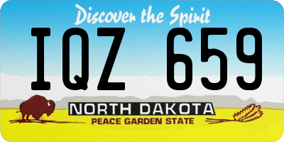 ND license plate IQZ659