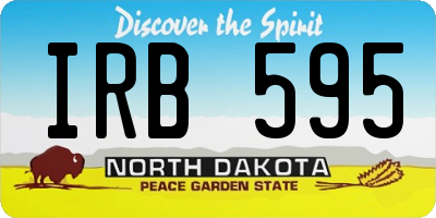 ND license plate IRB595