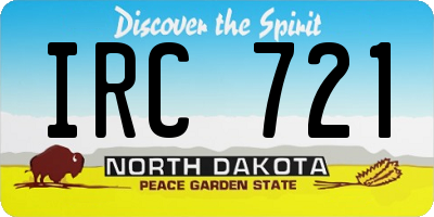 ND license plate IRC721