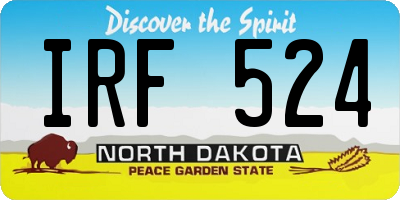 ND license plate IRF524