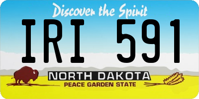 ND license plate IRI591