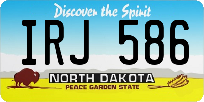 ND license plate IRJ586