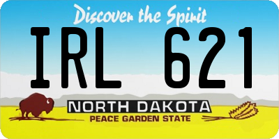 ND license plate IRL621