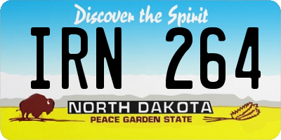 ND license plate IRN264
