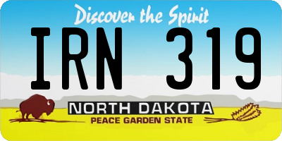 ND license plate IRN319
