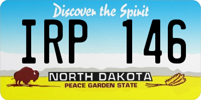 ND license plate IRP146