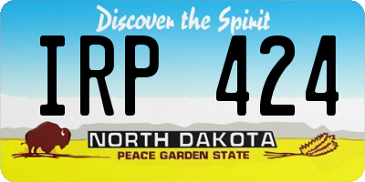 ND license plate IRP424