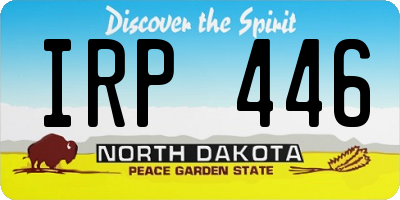 ND license plate IRP446
