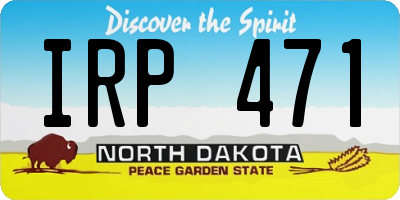 ND license plate IRP471
