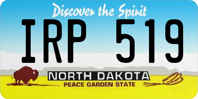 ND license plate IRP519